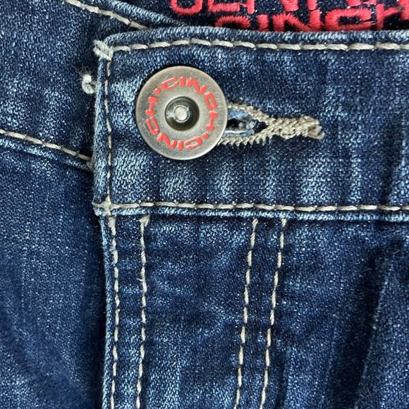 Cinch Womens Jenna Stretch Mid Rise SlimFit Boot Cut Denim Jeans Size 30/9 - Picture 8 of 15